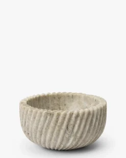 Beige Spiral Marble Bowl