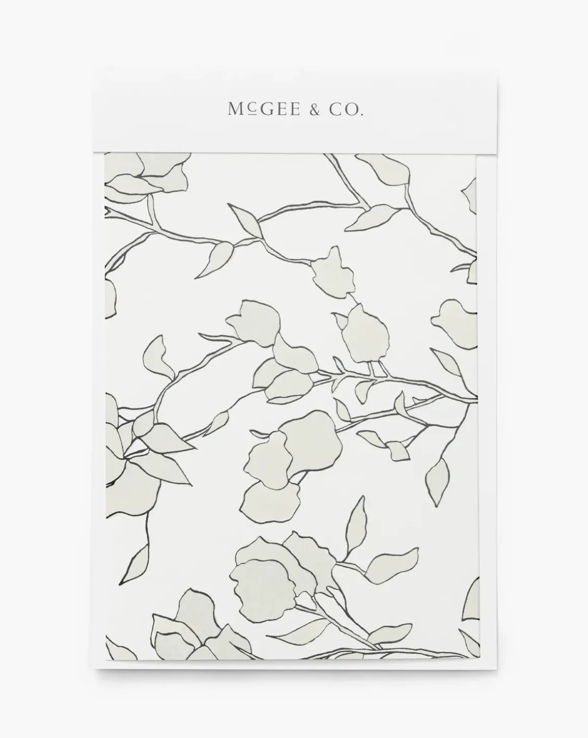 Blair Sketched Floral Wallpaper Swatch