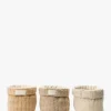 Cotton Terry Cloth Baskets (Set of 3)