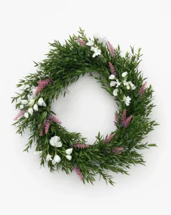 Faux Bamboo & Sweet Pea Wreath