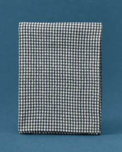 Gingham Check Linen Tablecloth