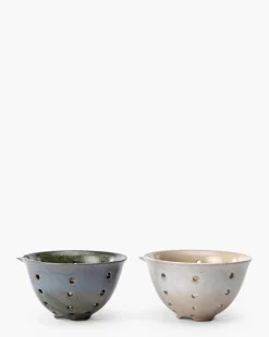 Glazed Stoneware Berry Bowls (Set of 2)