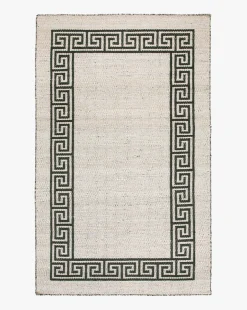 Greek Key Handwoven Indoor/Outdoor Rug