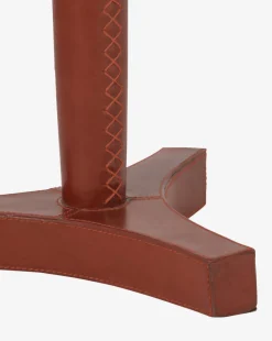 McCoy Leather Side Table