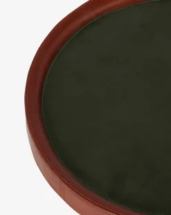McCoy Leather Side Table