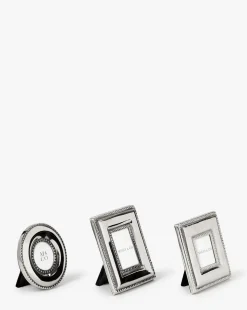 Silver Bead Mini Frames (Set of 3)