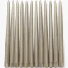 Taupe Taper Candles (Set of 12)